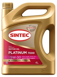 SINTEC Платинум 7000 5/30 SL/CF 5 л синт АКЦИЯ (по цене 4л) - картинка 1