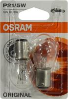 Лампа 7528 P21/5W 12V21W (коробка 10 шт) 2-к OSRAM