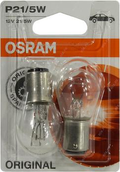 Лампа 7528 P21/5W 12V21W (коробка 10 шт) 2-к OSRAM - картинка 1