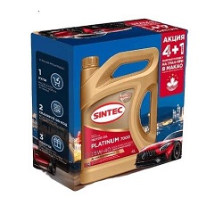 SINTEC Платинум 7000 5/40 SN/CF 4л+1л синт АКЦИЯ - картинка 1
