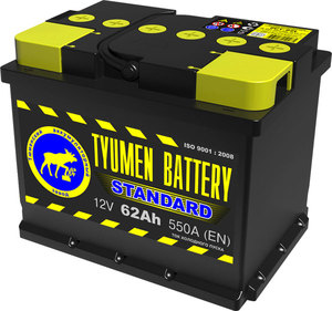 АКБ Тюмень 6 СТ  62 L STANDART   (242х175х190) (550А)