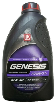 Лукойл GENESIS ADVANCED 10/40 1л. п/синт. - картинка 1